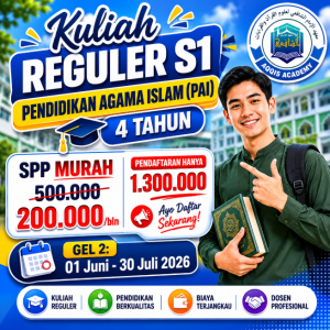 Reguler S1 Pendidikan Agama Islam (PAI)
