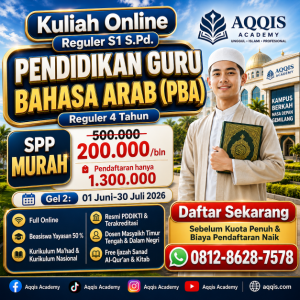 Reguler S1 Pendidikan Guru Bahasa Arab (PBA)