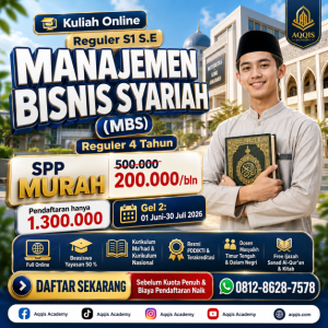 Reguler S1 Manajemen Bisnis Syariah (MBS)