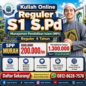 Reguler S1 Manajemen Pendidikan Islam (MPI)