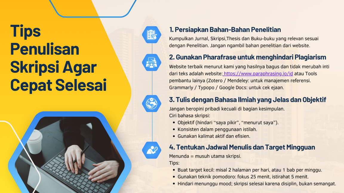 Tips Penulisan Skripsi Agar Cepat Selesai